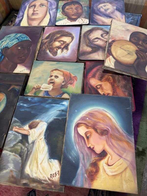 Colección de 12 óleos en bastidor firmados - imagen 2