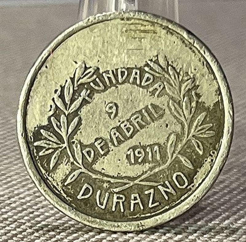 Medalla Rural de Durazno, Uruguay 1911