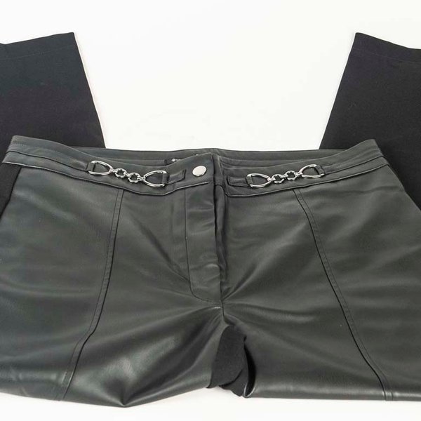 Pantalón Negro Cortelle Frente Engomado Talle GG - imagen 1