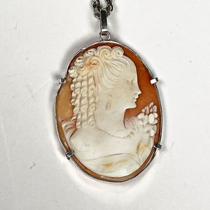 Colgante Camafeo Ovalado con Cadena de Plata - imagen 3