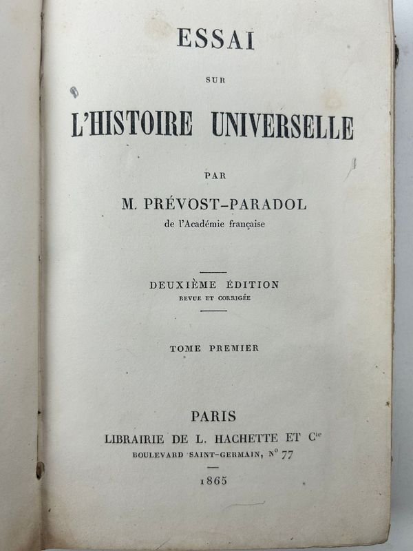 Libros de historia universal de Prévost-Paradol - imagen 2