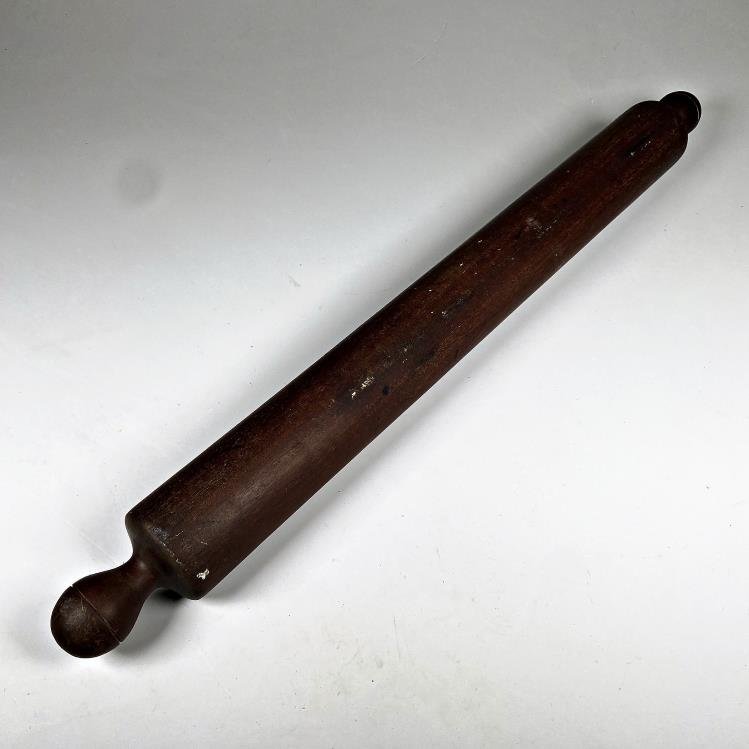 Palote de Amasar Antiguo de Madera Caoba - 69 cm