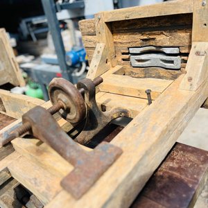 Antigua Máquina Combinada de Carpintería con Motor Funcional - imagen 3