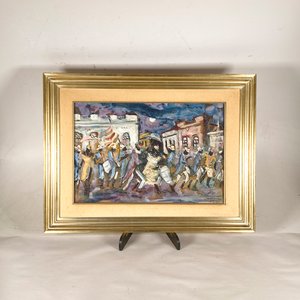 Lote anterior: Cuadro "La Comparsa" de Rubén Galloza, Candombe Uruguayo, 32 x 49 cm