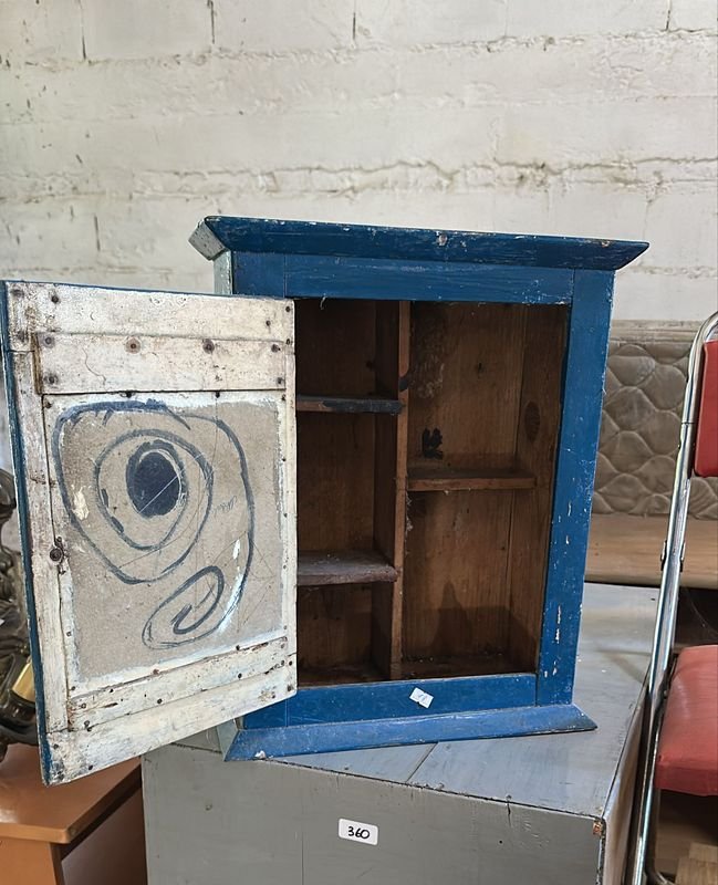 Botiquín con espejo azul para decoración del hogar - imagen 2