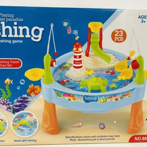 Mesa de Pesca Interactiva con Luces y Sonidos + Juego Didáctico de Apilables - imagen 2