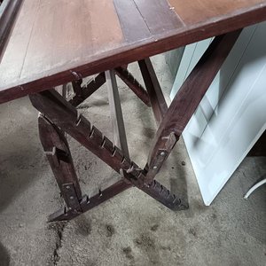 Mesa Antigua de Dibujante de Madera - imagen 4
