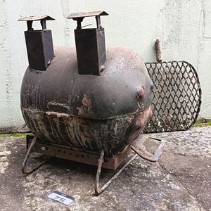 Parrilla Ahumadora Tipo Barril con Tapa y Rejilla - imagen 2