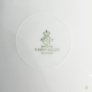 Seis Platos Llanos "Bavaria" Porcelana Decorado Floral Guarda Dorada 26cm - imagen 4