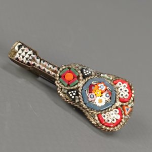 Reloj de Pulsera Quartz para Dama y Prendedor Guitarra Millefiori - imagen 5