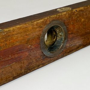 Antiguo nivel de madera mueblería caviglia, 61 cm - imagen 5