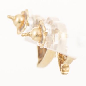 Par de Arracadas Corazón Oro 18k con Zafiros Navette - imagen 2