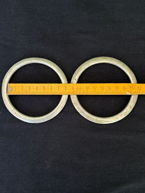 Argollas de metal blanco para chinchón o encimera - imagen 4