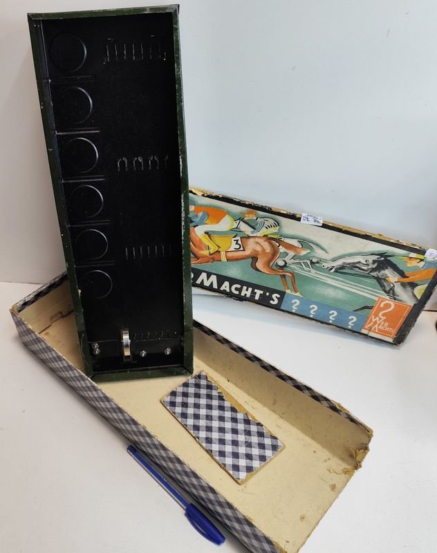 Juego de carreras de caballos vintage alemán - imagen 5