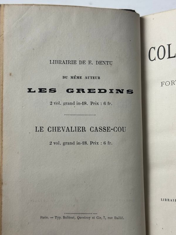 Libro antiguo de novela policial francesa del siglo XIX - imagen 4