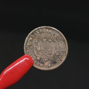 Moneda de 10 Centésimos de Uruguay, Año 1871 - imagen 4