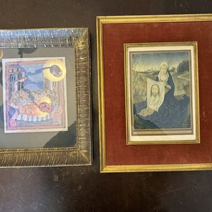 Lote anterior: Lote de 2 Cuadros Enmarcados: Última Cena Armenia y Verónica de Memling