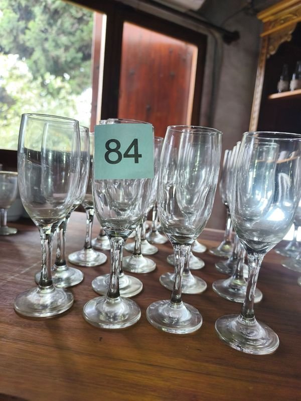 Lote de 20 Copas Altas de Cristal