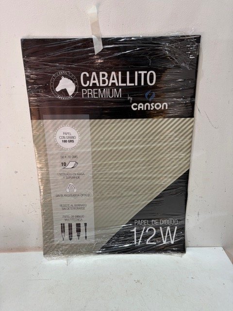 Papel de Dibujo Caballito Premium 1/2 W Canson