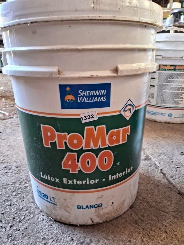 Lote siguiente: Pintura Latex Exterior e Interior Blanco 20 litros