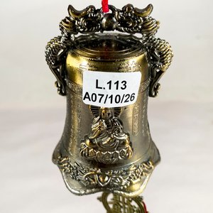 Campana Oriental Antigua con Dragones y Badajo Suelto - imagen 2