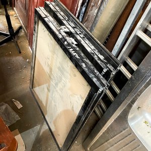 5 Hojas de Ventana de Aluminio Negro con Vidrio 101 x 79 cm - imagen 3
