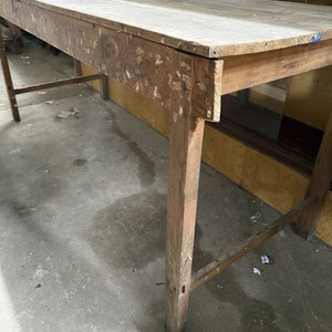 Mesa de Trabajo Rústica en Pino Brasil - imagen 4