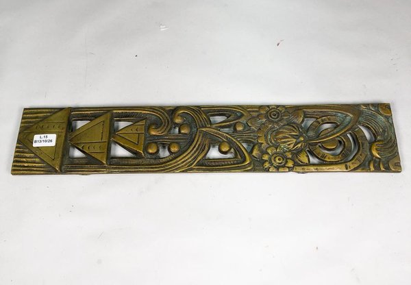 Aplique de Bronce Labrado Floral Vintage - imagen 1