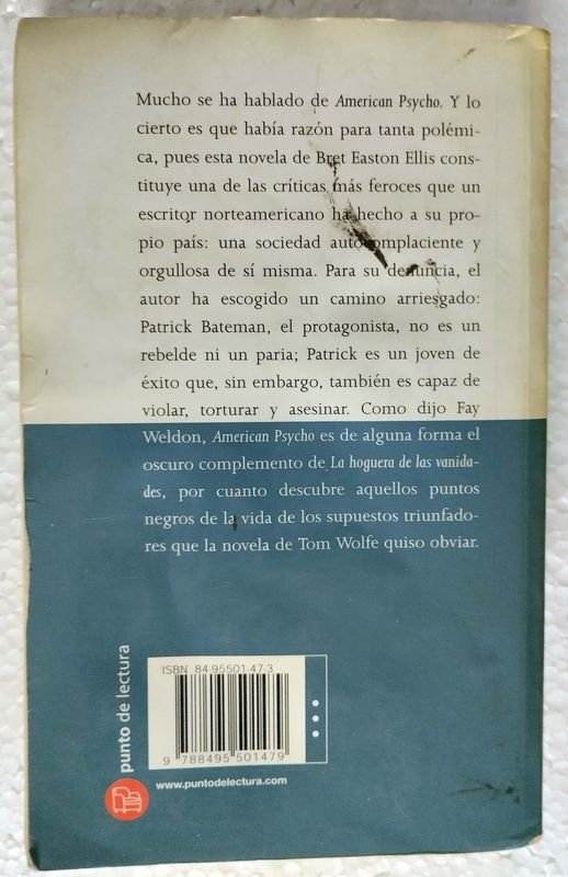 Libro American Psycho de Bret Easton Ellis - imagen 3