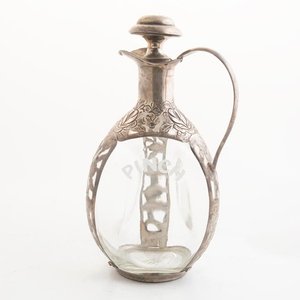 Botellón de Vidrio con Montura Metálica y Tapón - 24cm - imagen 4
