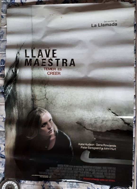 Poster Original Cine "La Llave Maestra" (The Skeleton Key) 2005 Kate Hudson 72x106cm