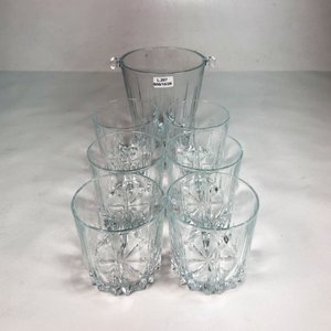 Juego de Cristalería para Whisky: Hielera y Seis Vasos Hialinos - imagen 2