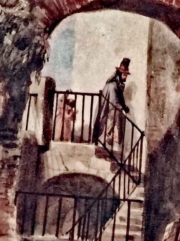 Lámina Costumbrista del Siglo XIX: Detalles de la Ciudadela - imagen 8