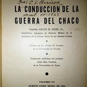 Libro "La Conducción de la Guerra del Chaco" por David H. Zook, Jr. - imagen 2