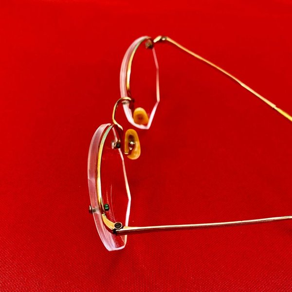 Antiguos lentes enchapados en oro de excelente estado - imagen 9
