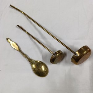 Lote de Cucharones y Cuchara de Bronce - imagen 4