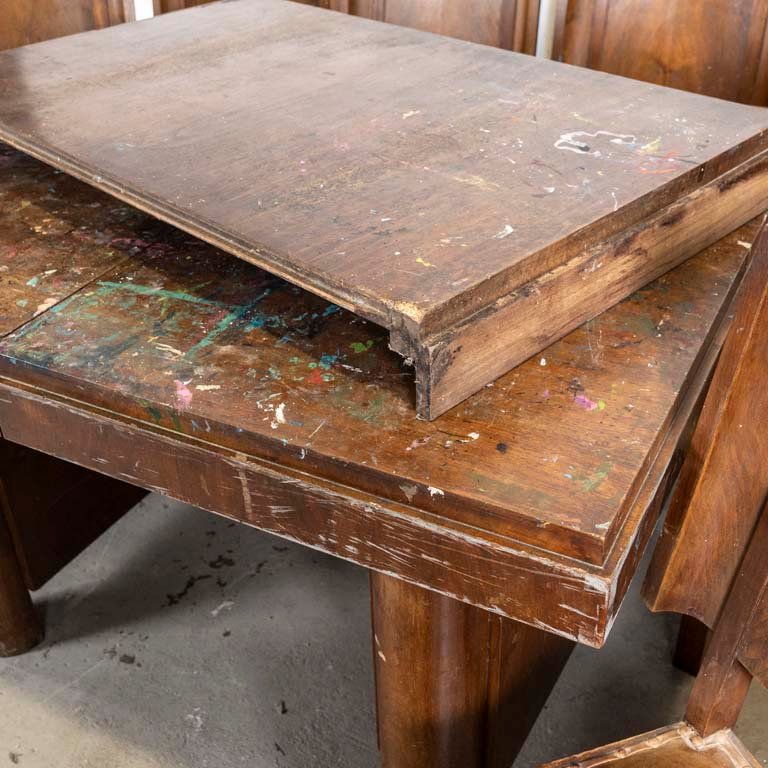 Mesa de comedor art decó para restaurar - imagen 3