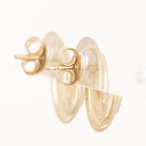 Par de Caravanas de Oro 18k con Imagen de Mujer - imagen 2
