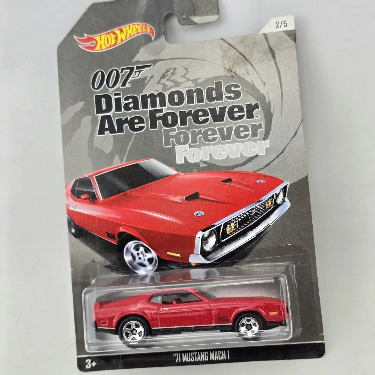 Coche de juguete Hot Wheels James Bond, Mustang Mach 1 1971, edición limitada 2/5 - imagen 1