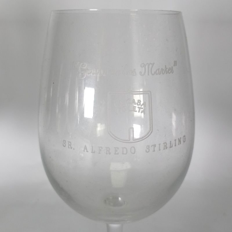 Siete copas para vino con publicidad de La Casa Violeta - imagen 8