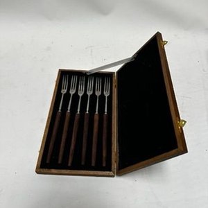 Set de Tenedores de Fondue con Estuche de Madera - imagen 1