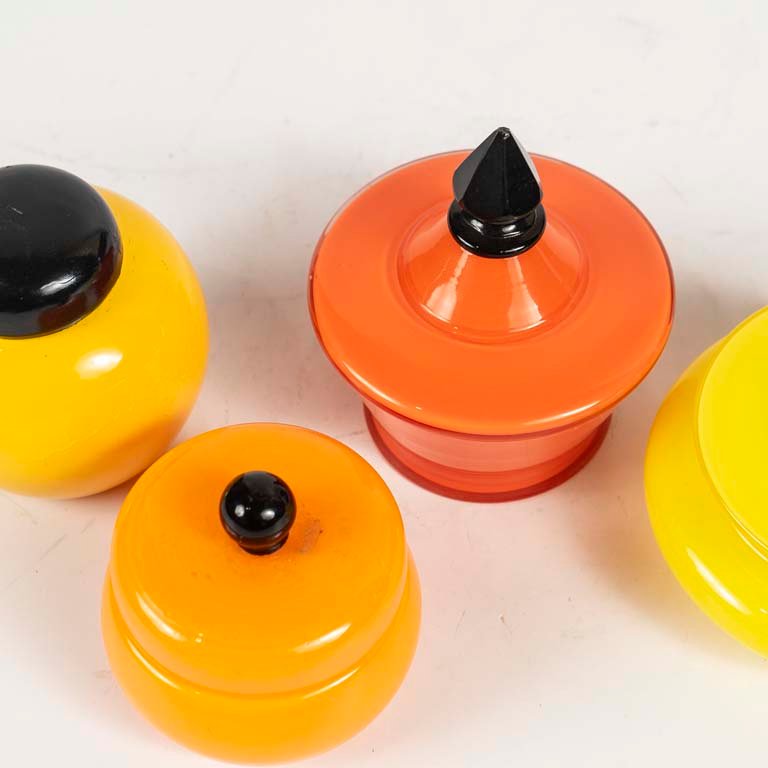 Jarras de vidrio coloridas para decoración - imagen 2