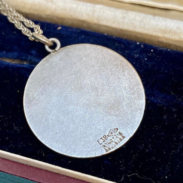 Cadena y medalla con el corazón de Jesús - Plata sellada - imagen 3
