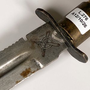 Cuchillo de Caza Hoja de Acero con Vaina y Cabo de Guampa - imagen 3