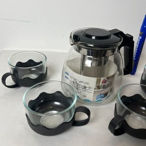 Juego de Té de Vidrio con 4 Tazas y Tetera - imagen 5
