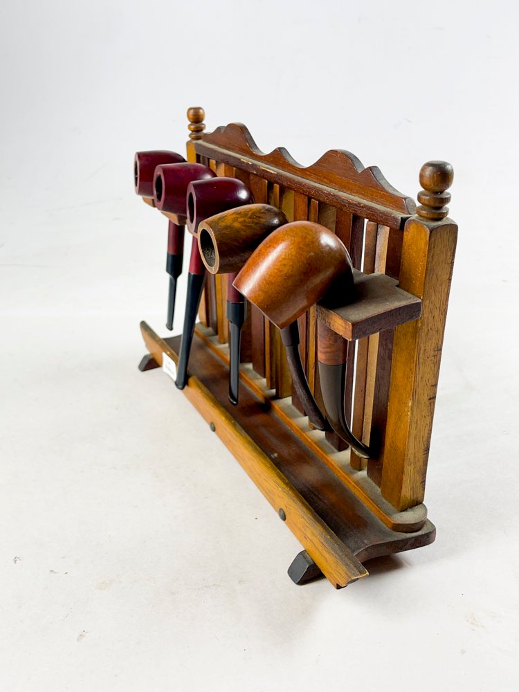 Soporte en madera con 5 tubos - imagen 2
