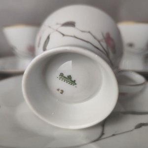 Juego de Café Rosenthal Porcelana Alemania 6 Personas Diseño Floral - imagen 5