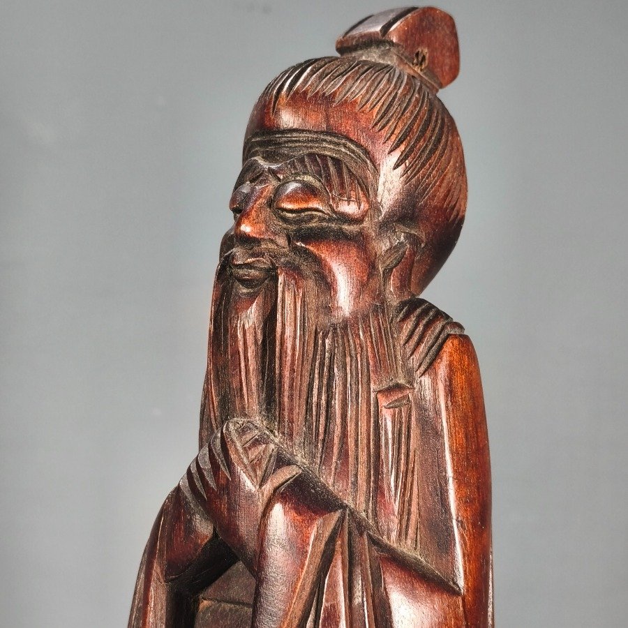 Figuras de madera tallada con estilo antiguo - imagen 13