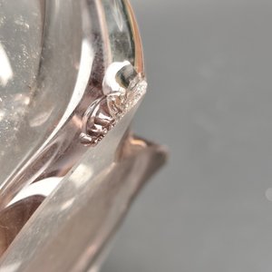 Juego de 2 piezas de cristal: Florero bicolor y despojador ámbar - imagen 14