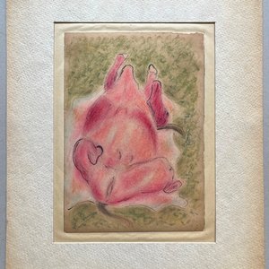 Obra "Sin Título" de José Cuneo: Pastel sobre Papel (30 x 21 cm) - imagen 2